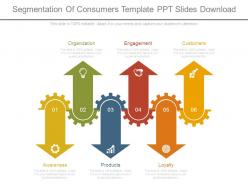 Segmentation of consumers template ppt slides download