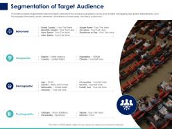 Segmentation Of Target Audience Ppt Powerpoint Presentation Pictures Visual Aids