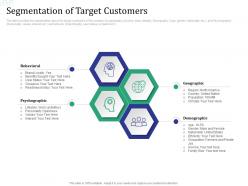 Segmentation of target customers investment pitch raise funds financial market ppt ideas