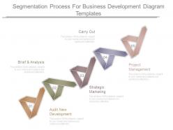 Segmentation process for business development diagram templates