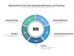 Segmented circle with employee retention and training