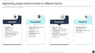 Segmenting Target Audience Based On Developing Direct Marketing Strategies MKT SS V