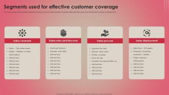 Segments Used For Effective Customer Coverage