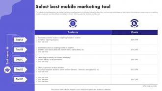 Select Best Mobile Marketing Tool Digital Marketing Ad Campaign MKT SS V
