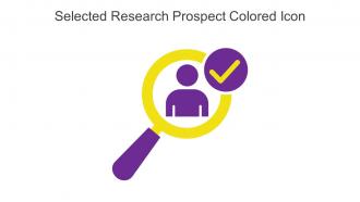 Selected Research Prospect Colored Icon In Powerpoint Pptx Png And Editable Eps Format