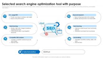 Selected Search Engine Optimization Tool With Purpose Marketing Technology Stack Analysis