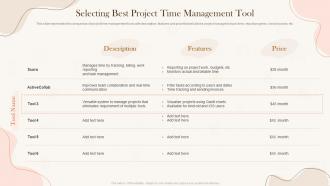 Selecting Best Project Implementing Project Time Management Strategies
