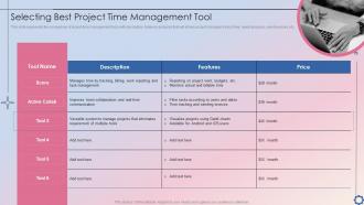 Selecting Best Project Time Management Tool Project Time Administration