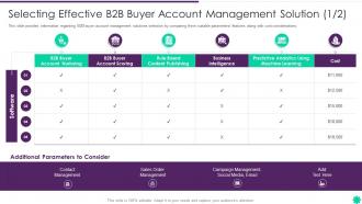 Selecting Effective B2b Buyer Account Management Solution Effective B2b Demand Generation