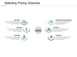 Selecting pricing objective ppt powerpoint presentation summary graphics cpb