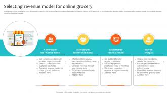 Selecting Revenue Model For Online Grocery Navigating Landscape Of Online Grocery Shopping