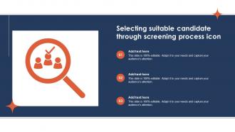 Selecting Suitable Candidate Through Screening Process Icon