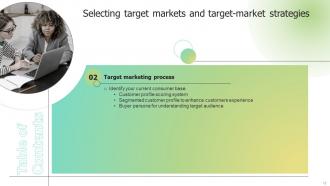 Selecting Target Markets And Target Market Strategies Ppt Template Strategy CD V Adaptable Informative