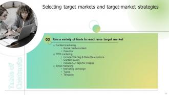 Selecting Target Markets And Target Market Strategies Ppt Template Strategy CD V Image Professionally