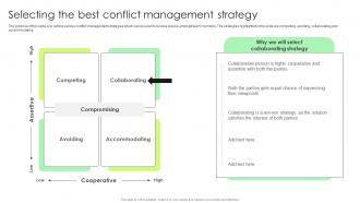 Selecting The Best Conflict Management Strategy Complete Guide To Conflict Resolution