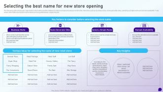 Selecting The Best Name For New Store Opening Launching Retail Company