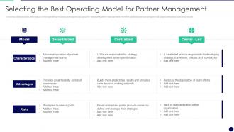 Selecting The Best Operating Model Effectively Managing The Relationship