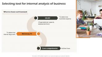 Selecting Tool For Internal Analysis Of Business Business Strategic Analysis Strategy SS V