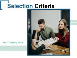 Selection Criteria Process Employment Corporate Organization Through