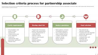 Selection Criteria Process For Partnership Associate