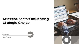 Selection Factors Influencing Strategic Choice PPT Demonstration AT