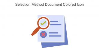 Selection Method Document Colored Icon In Powerpoint Pptx Png And Editable Eps Format