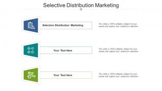 Selective distribution marketing ppt powerpoint presentation model topics cpb