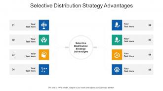 Selective distribution strategy advantages ppt powerpoint presentation slides vector cpb