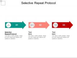 Selective repeat protocol ppt powerpoint presentation outline icons cpb