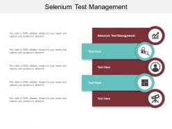 Selenium test management ppt powerpoint presentation pictures example file cpb