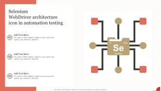 Selenium Webdriver Architecture Icon In Automation Testing