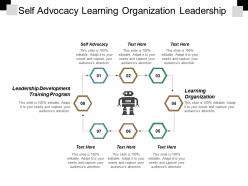 Self advocacy learning organization leadership development training program cpb