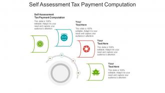 Self assessment tax payment computation ppt powerpoint presentation infographic template infographics cpb