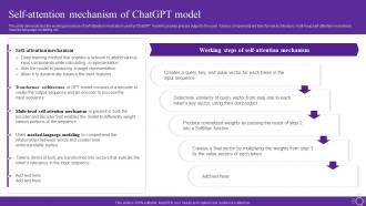 Self Attention Mechanism Of Chatgpt Model Open Ai Language Model It