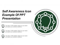 Self awareness icon example of ppt presentation