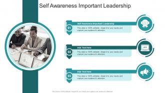 Self Awareness Important Leadership In Powerpoint And Google Slides Cpb