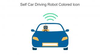 Self Car Driving Robot Colored Icon In Powerpoint Pptx Png And Editable Eps Format