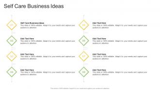 Self Care Business Ideas In Powerpoint And Google Slides Cpb