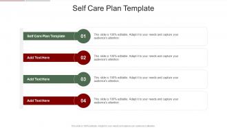 Self Care Plan Template In Powerpoint And Google Slides Cpb