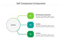 Self compassion components ppt powerpoint presentation portfolio gridlines cpb