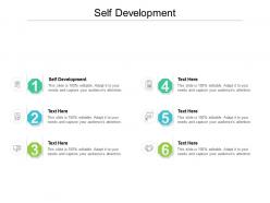 Self development ppt powerpoint presentation portfolio icon cpb