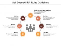 Self directed ira rules guidelines ppt powerpoint presentation styles examples cpb