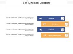Self directed learning ppt powerpoint presentation file outline cpb