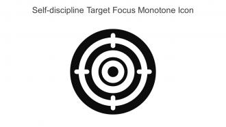 Self Discipline Target Focus Monotone Icon In Powerpoint Pptx Png And Editable Eps Format