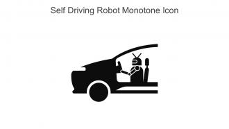Self Driving Robot Monotone Icon In Powerpoint Pptx Png And Editable Eps Format