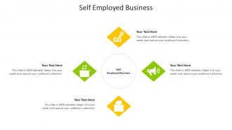 Self employed business ppt powerpoint presentation gallery brochure cpb