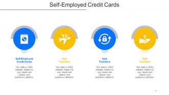 Self Employed Credit Cards Ppt PowerPoint Presentation Templates Cpb