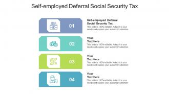 Self employed deferral social security tax ppt powerpoint presentation portfolio icons cpb