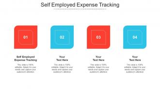 Self Employed Expense Tracking Ppt Powerpoint Presentation Slides Images Cpb