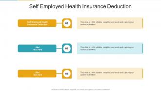 Self Employed Health Insurance Deduction In Powerpoint And Google Slides Cpb